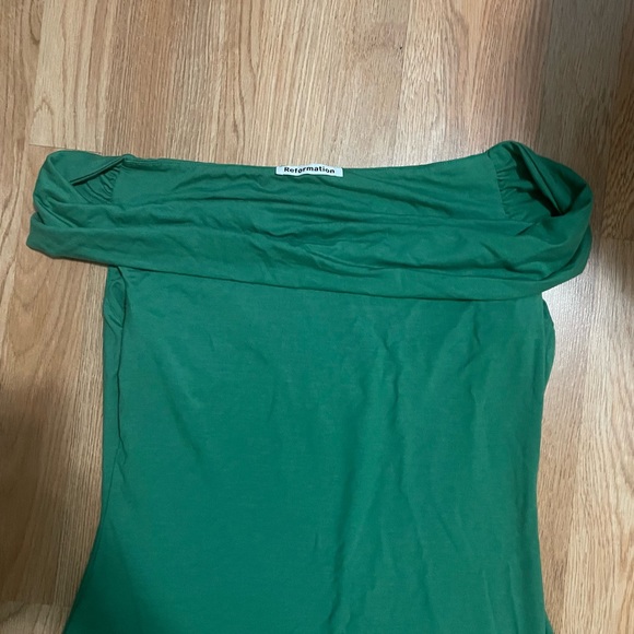 Reformation Jamen Knit Dress in Kelly Green Size M - Picture 3 of 4